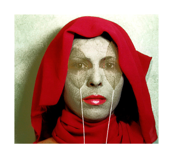 Lady in red - 3 (avtoportret)