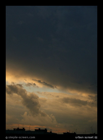  urban sunset