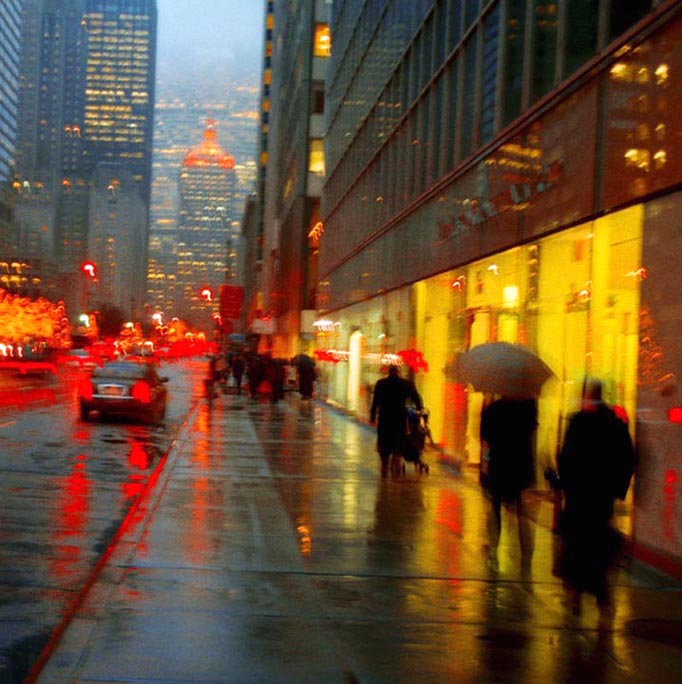  Raining evening on Park Avenue