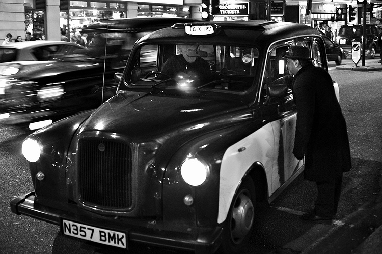  London. Taxi