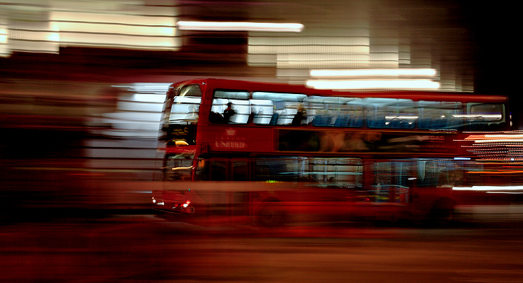  London. The bus