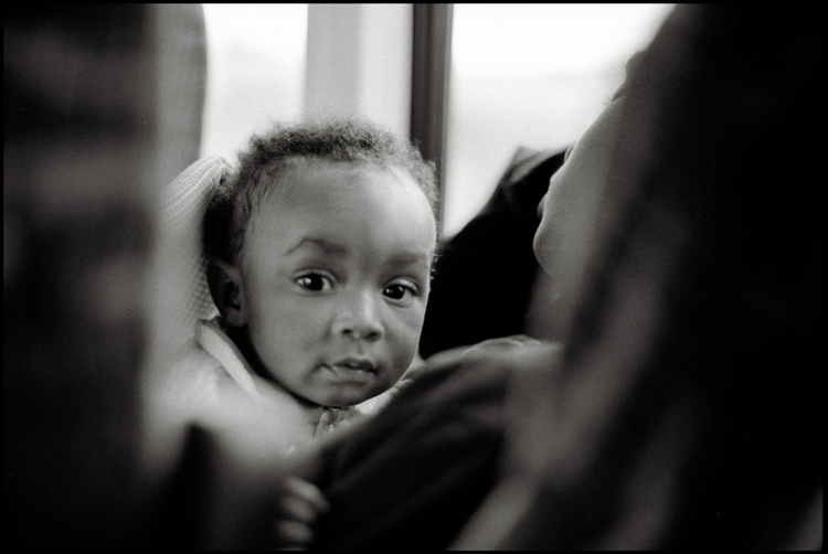  On Greyhound bus.