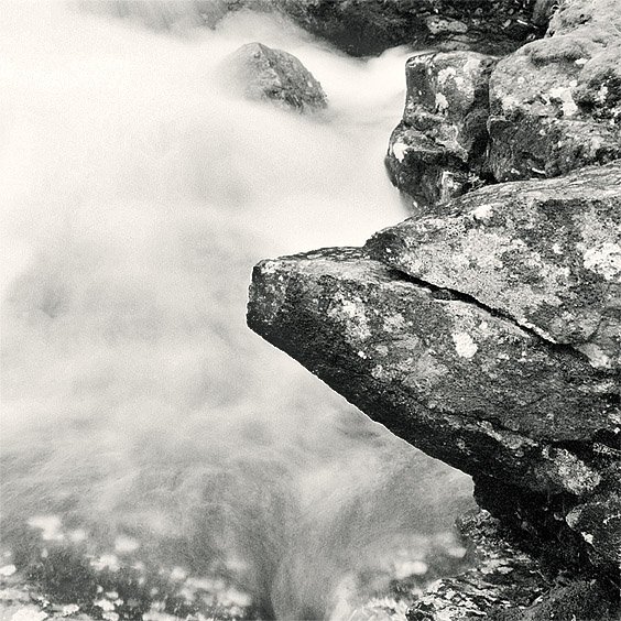  water stream and the rock