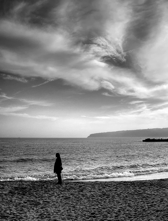 She and the sea..