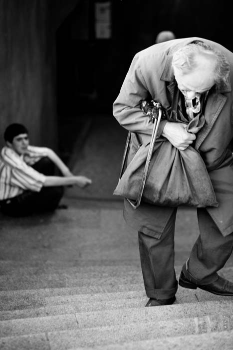  old man and young man