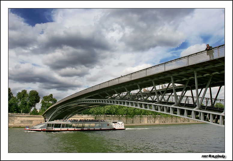 On the bridge.