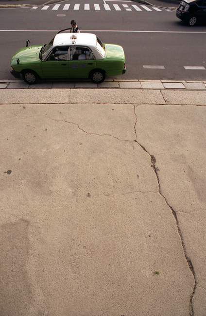  Taxi driver waiting for passengers. Kyoto.