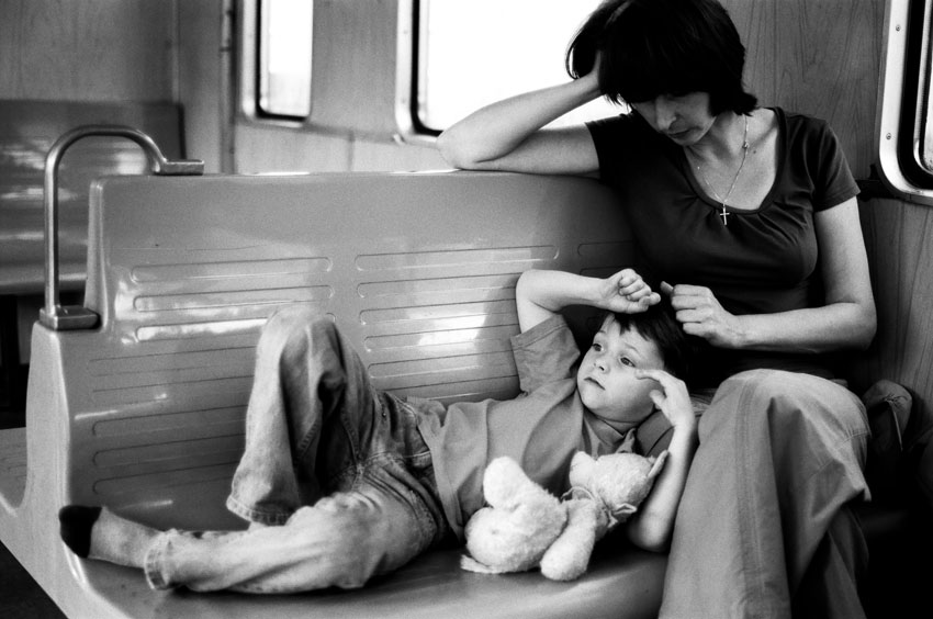  In a train