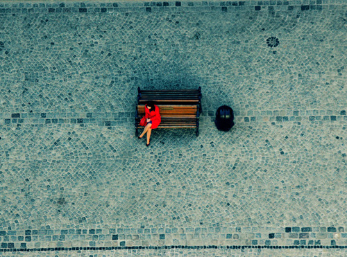  Lady in red