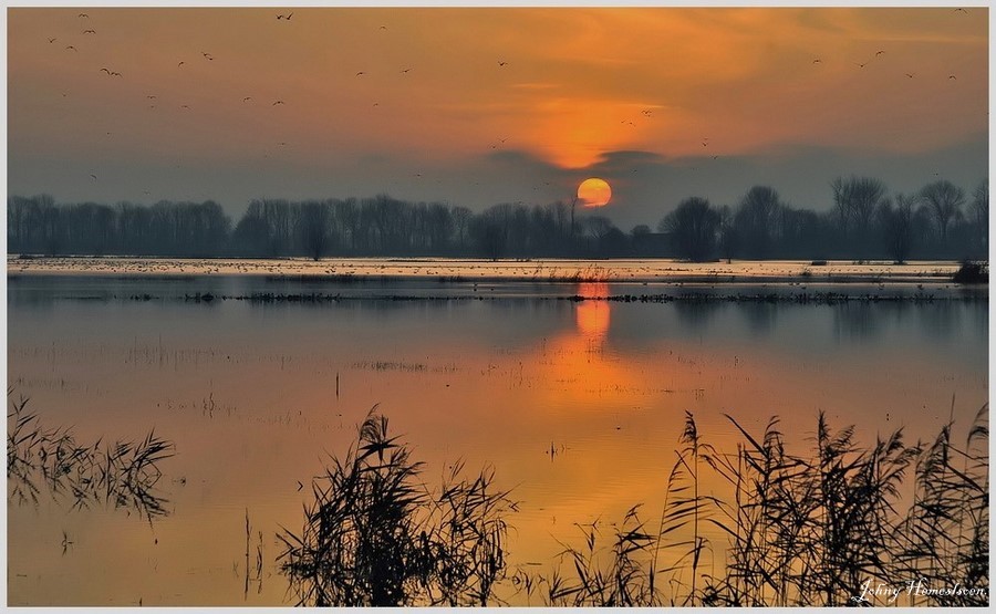  Evening glow.