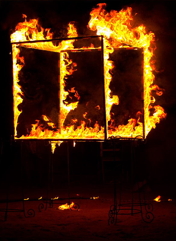  fire cube