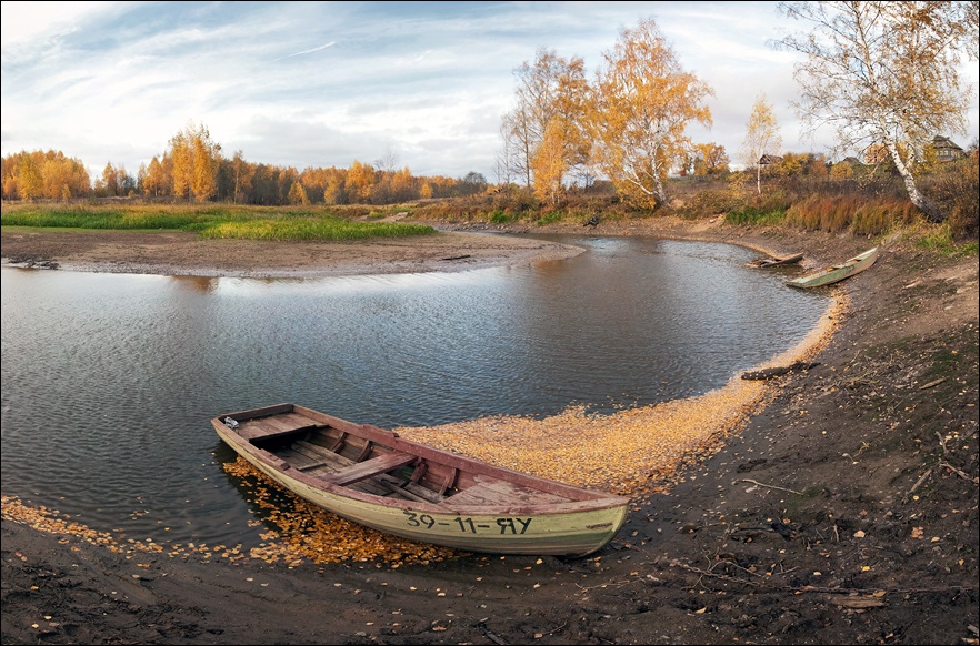 фотография Осенняя с лодочками