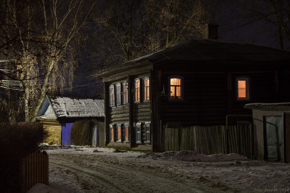 фотография Зимняя ночь в Переславле