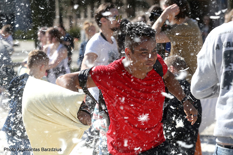  Pillow Fight Day in Kaunas