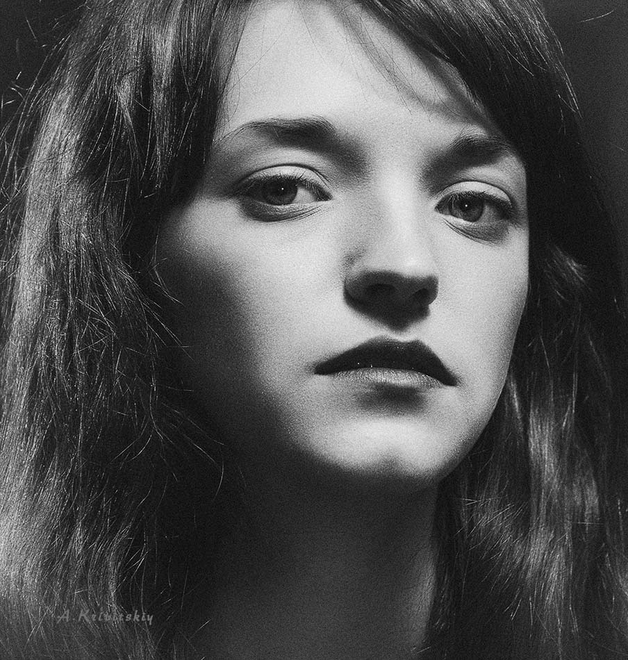  Portrait of a model.