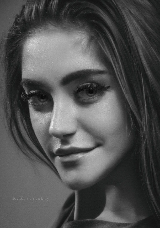 Classic portrait with a smile.