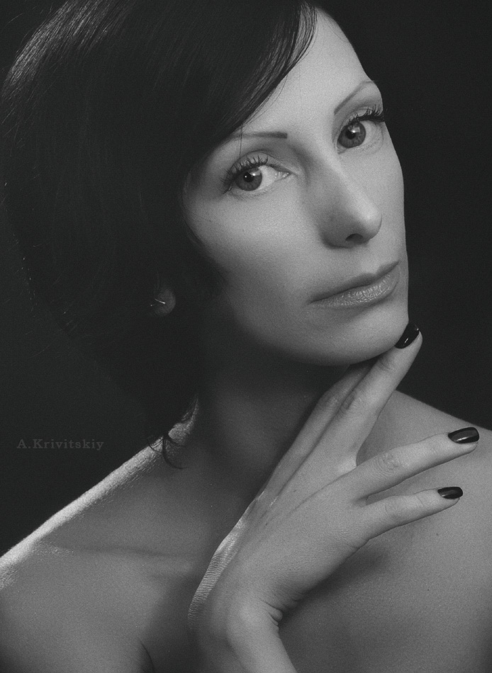  Portrait in a domestic style. A. Kr
