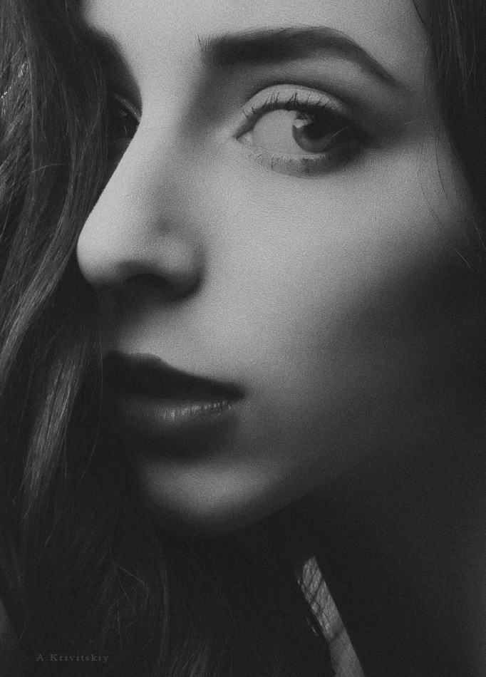 Portrait of a beautiful girl. Studi