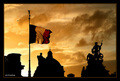 Sunset in Rome.