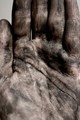 Hand. A paint. Lines