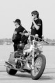  Junior biker & senior biker.