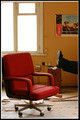  red arm-chair
