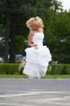 jumping bride