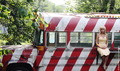 bus in red