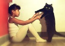 Alisa and cat