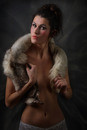 Girl in fur