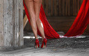 red shoes