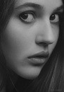 Portrait with big eyes. A. Krivitsk