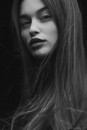 Portrait in a model agency. Studio 