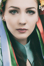 Portrait with Ukrainian folklore ri