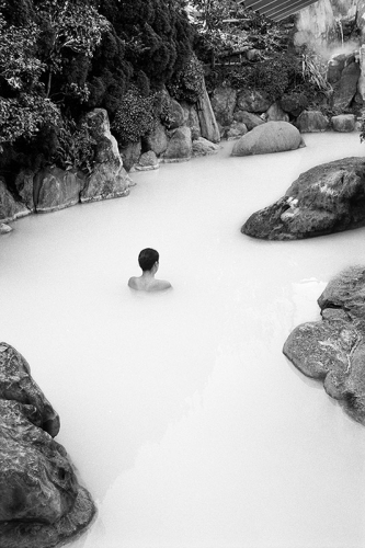 Japan.  Hot spring at Kannawa-en Ryokan. Photo by Mark Edward Harris