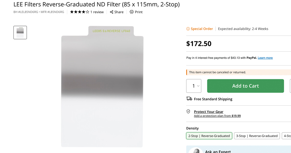  Reverse-Graduated ND Filter