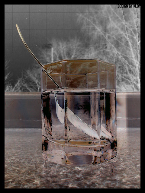  Glass with water