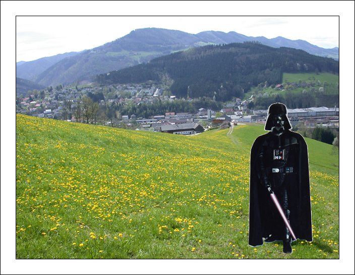  Darth Vader in a Village