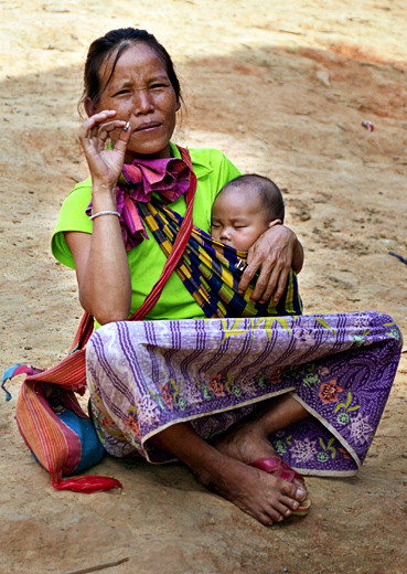  Smoking woman.  .