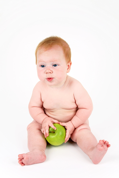 Child with an apple