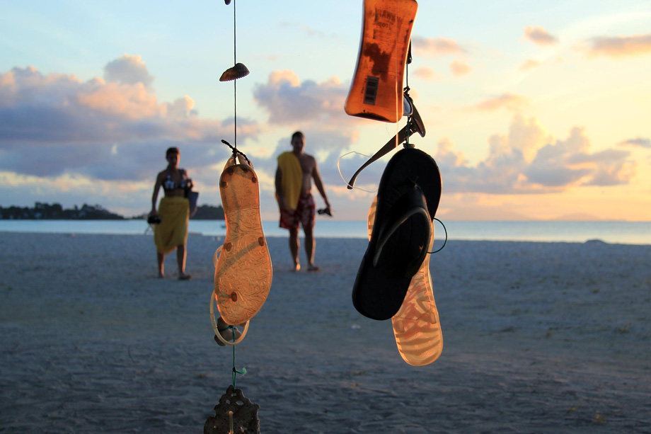  slippers from the trip