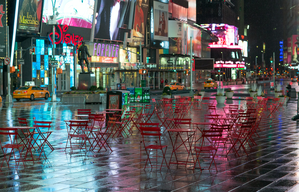  New York Times Square night life