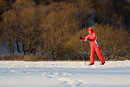 Lady in red